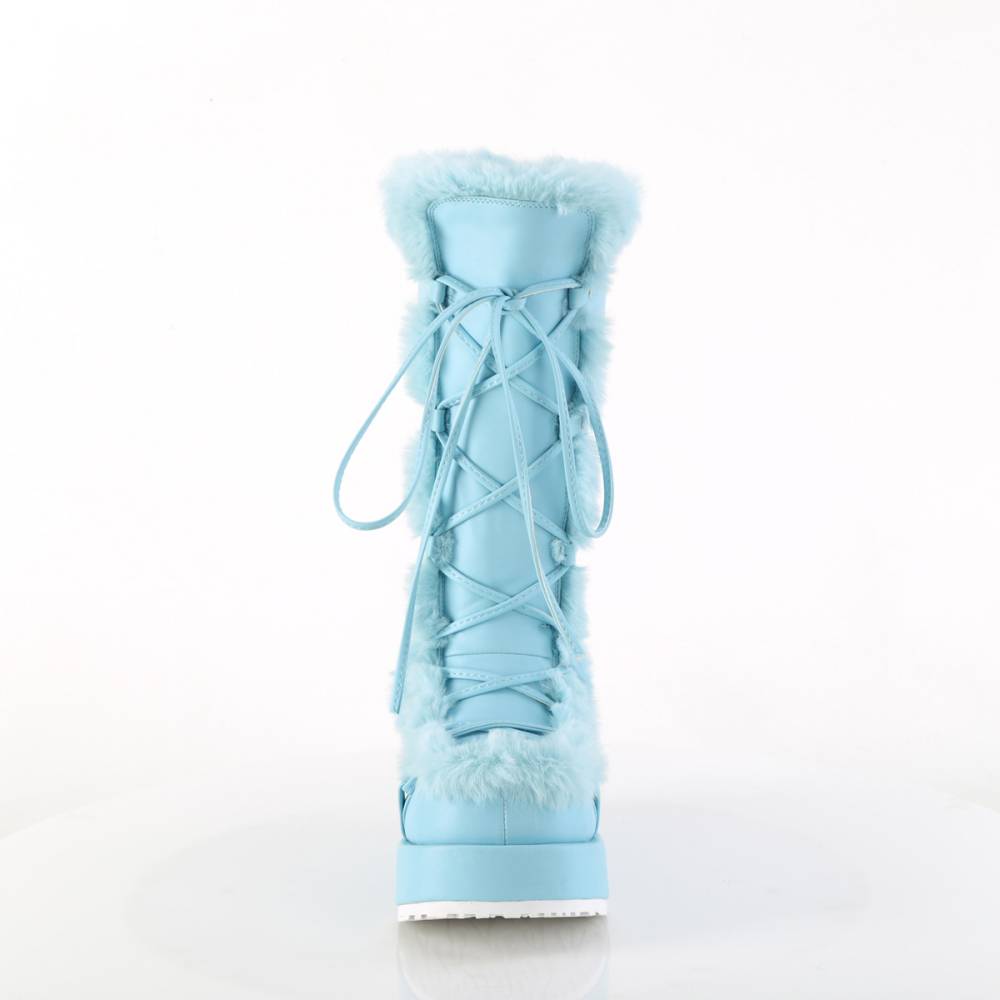 DemoniaCult - CUBBY-311 Plattformstiefel - Blau